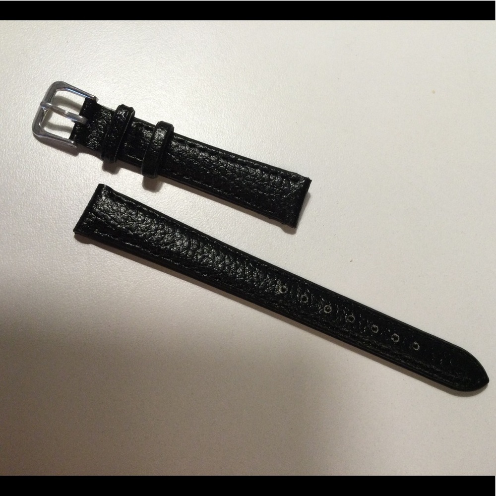 Woman’s Beautiful NEW black leather watchband! 14 mm